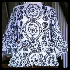 ASOS DESIGN Embroidered Ruffle Top